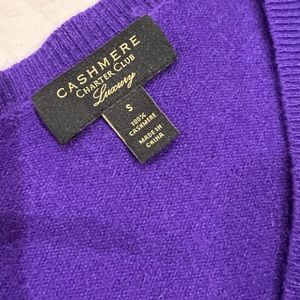 Cashmere purple sweater